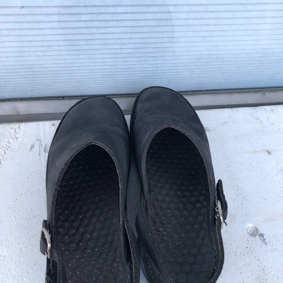 JOSEF SEIBEL Black Leather Comfort Air Massage Slingback Mules Size US 8.5 - Picture 13 of 15